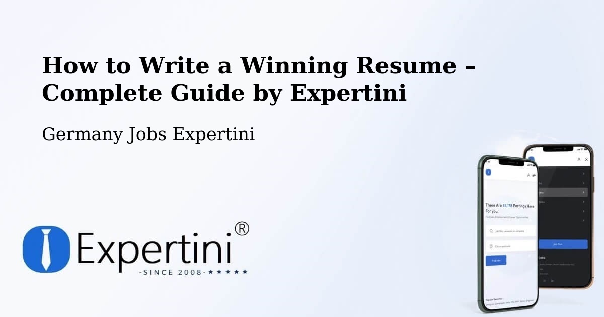 Resume Writing Guide for Job Seekers – Bubsheim - Bubsheim, Germany Jobs Expertini
